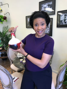 Fox 29 reporter Joyce Evans picked up this handpainted rooster on a recent trip to Yellow Daffodil.